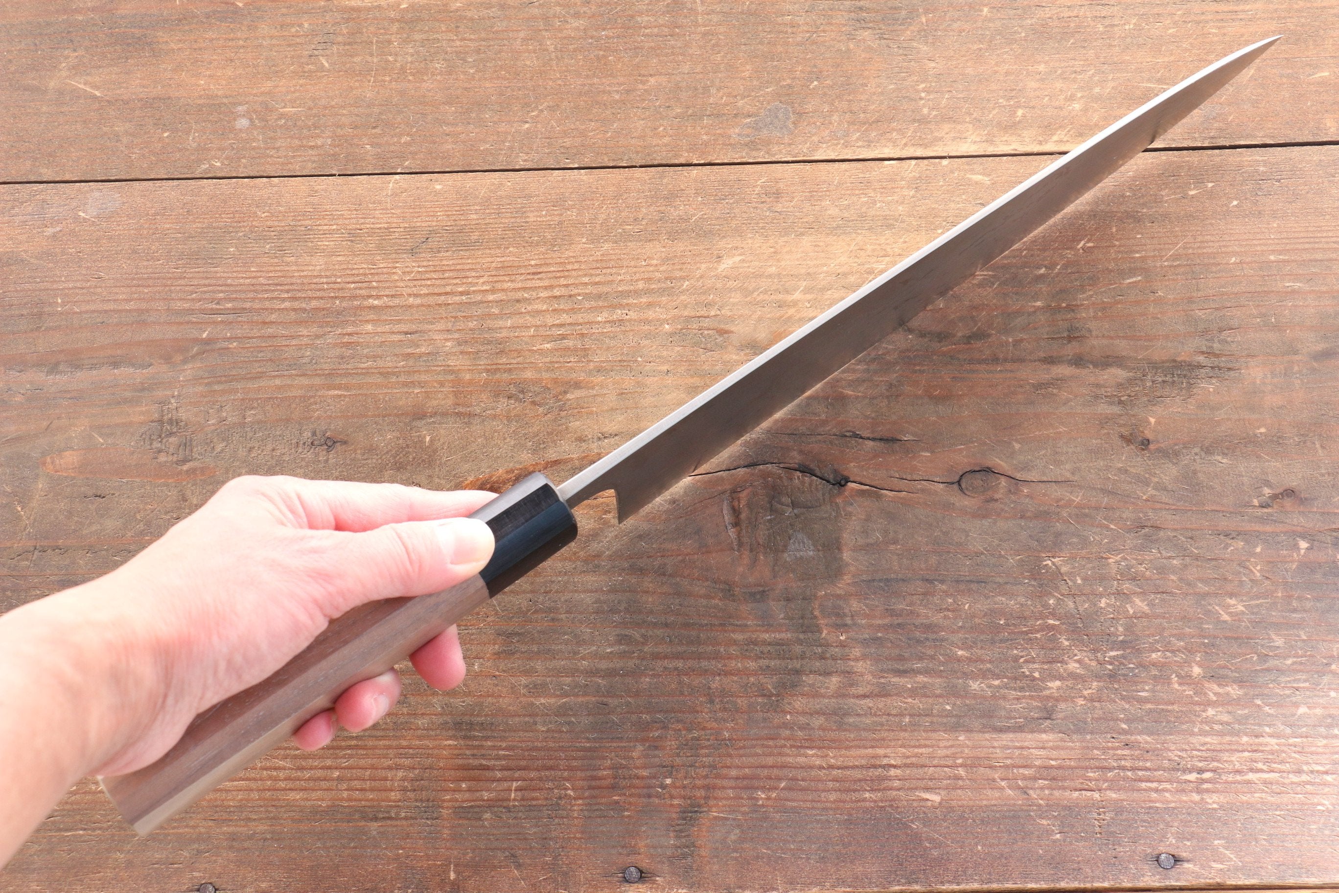 Nao Yamamoto VG10 Damascus Gyuto 240mm Walnut Handle - Seisuke Knife
