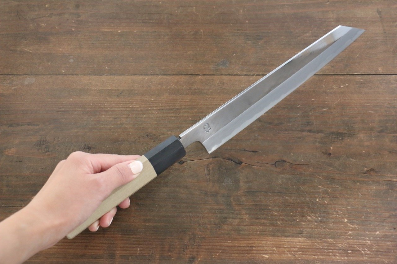 Choyo White Steel Mirrored Kiritsuke Gyuto 240mm Magnolia Handle - Seisuke Knife