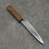 Seisuke Nami AUS10 Mirrored Finish Damascus Petty-Utility 150mm Oak Handle - Seisuke Knife