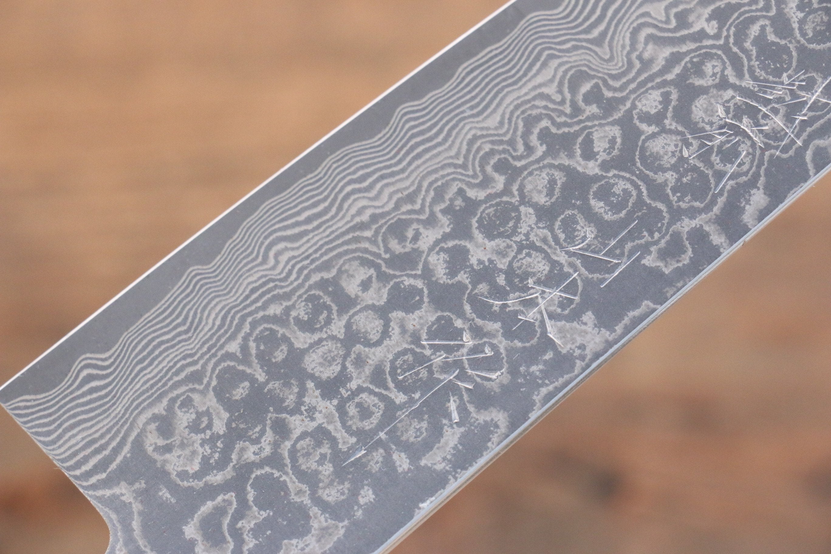 Nao Yamamoto SG2 Damascus Migaki Finished Gyuto 180mm Black Pakka wood - Seisuke Knife