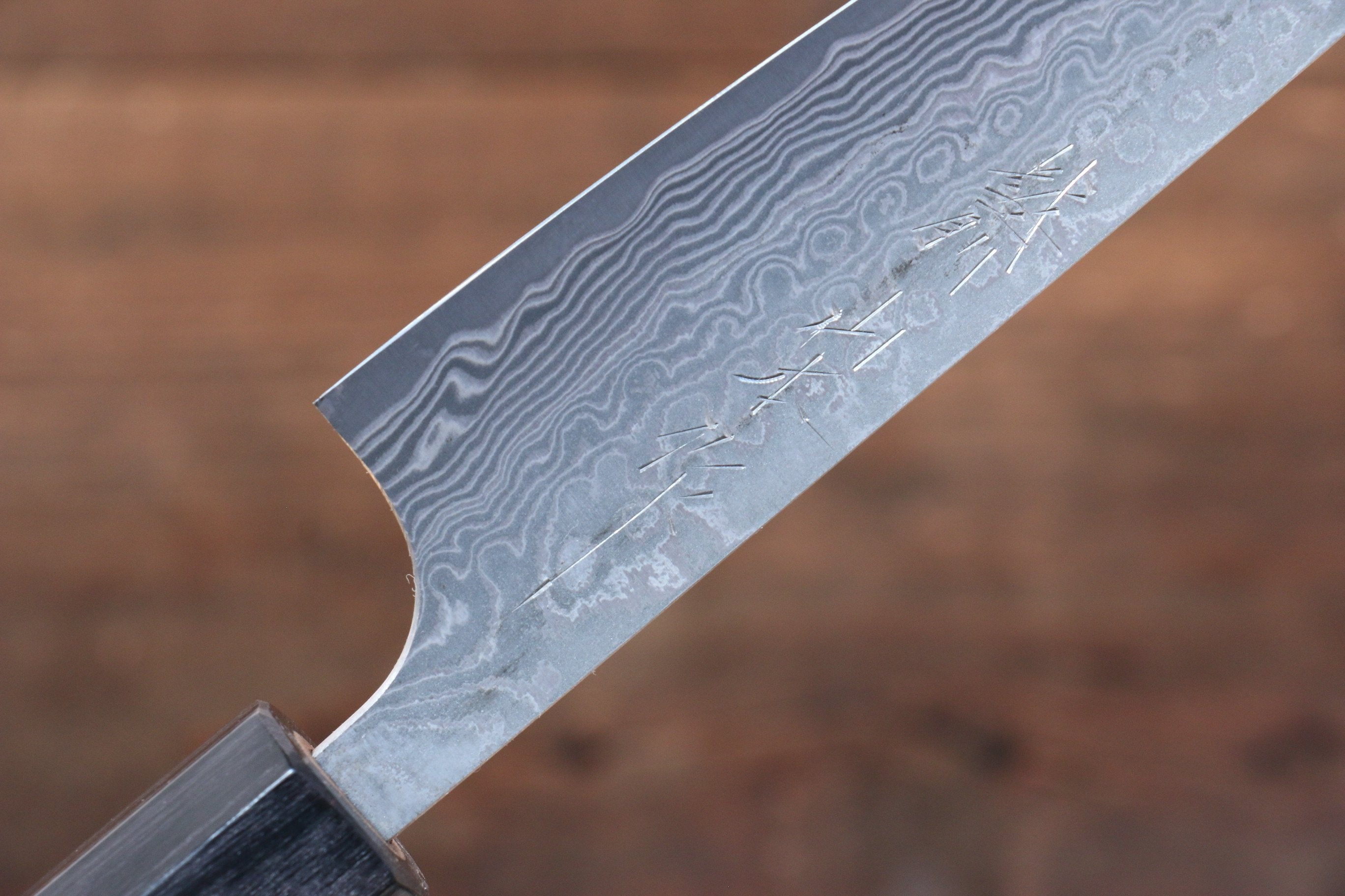 Nao Yamamoto SG2 Black Damascus Petty-Utility 140mm Shitan Handle - Seisuke Knife