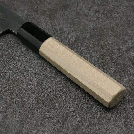 Minamoto Akitada Blue Steel No.2 Kasumitogi Santoku  180mm Magnolia Handle - Seisuke Knife