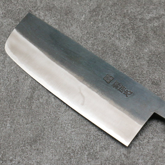 Minamoto Akitada White Steel No.2 Kurouchi Nakiri 165mm Magnolia Handle - Seisuke Knife