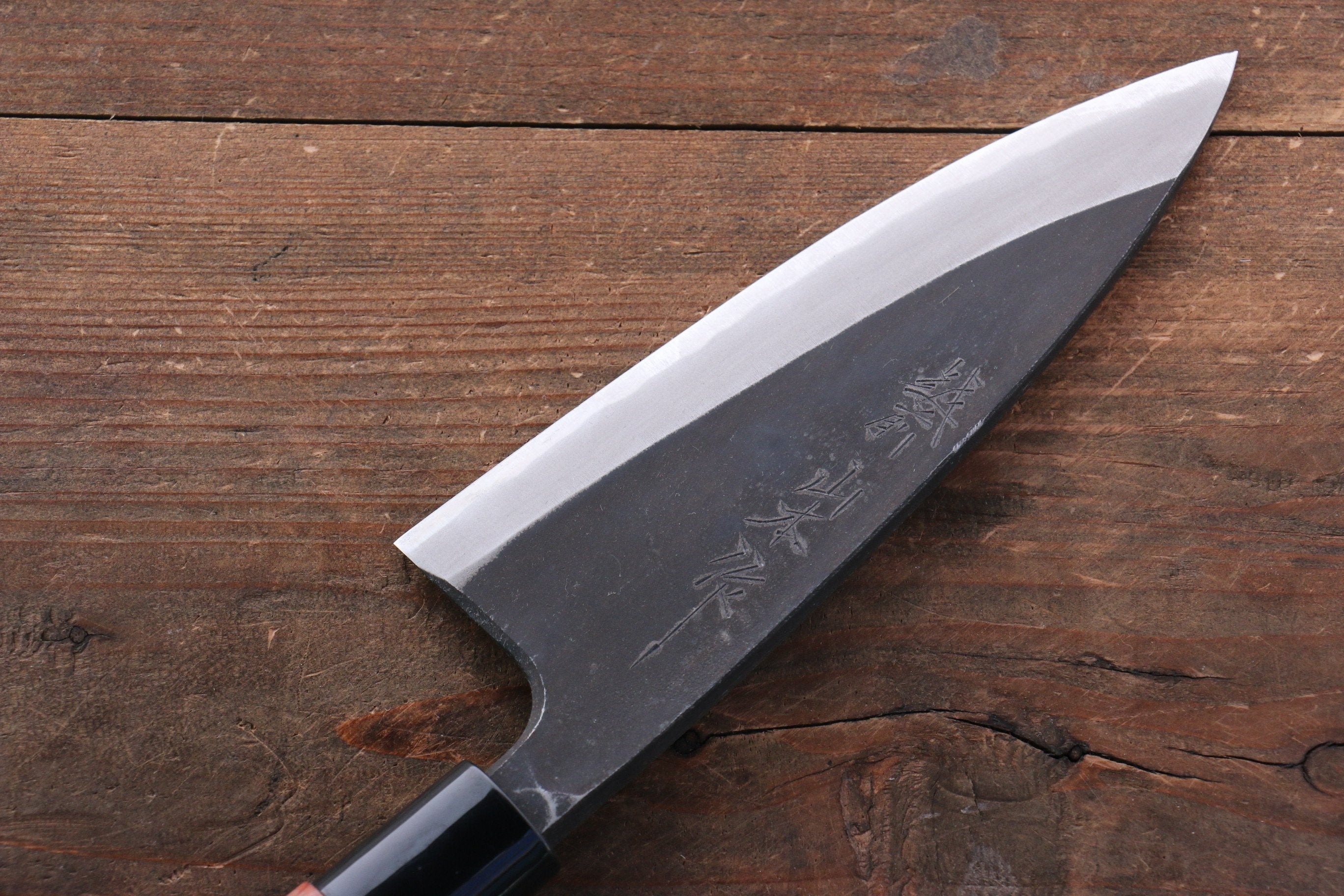 Nao Yamamoto White Steel No.1 Kurouchi Deba 150mm with Bubinga Wood Handle - Seisuke Knife