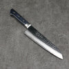 Seisuke Seiun VG10 33 Layer Damascus Santoku  180mm Navy blue Pakka wood Handle - Seisuke Knife