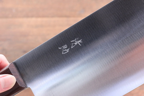 Seisuke Whole Steel Chinese Cleaver 220mm with Shitan Handle - Seisuke Knife