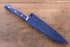 Seisuke Aotsuchi AUS10 Hammered Kiritsuke Petty-Utility 140mm Blue Pakka wood Handle with Sheath - Seisuke Knife - Slide 14