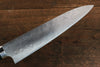 Takeshi Saji VG10 Diamond Finish Damascus Gyuto 240mm Green Micarta Handle - Seisuke Knife - Slide 4