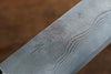 Takeshi Saji VG10 Diamond Finish Damascus Gyuto 240mm Green Micarta Handle - Seisuke Knife - Slide 5