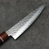 Seisuke VG10 Small Santoku 135mm Black Pakka wood Handle - Seisuke Knife