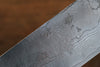 Takeshi Saji VG10 Diamond Finish Damascus Nakiri 165mm Green Micarta Handle - Seisuke Knife - Slide 5