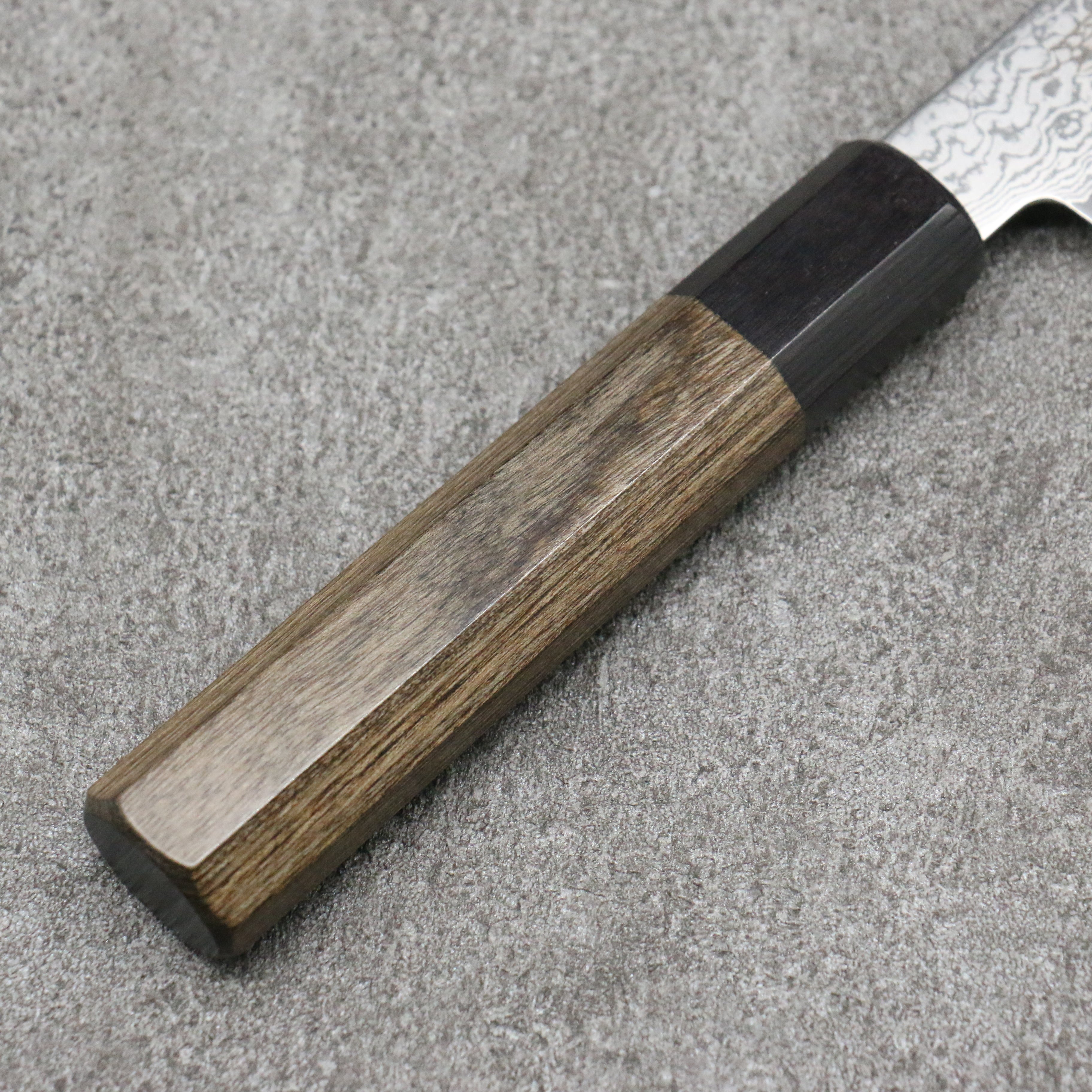 Seisuke VG10 Damascus Petty-Utility 105mm Gray Pakkawood Handle - Seisuke Knife