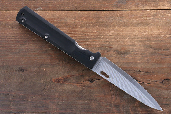 Takeshi Saji SG2 Damascus Folding Petty-Utility 120mm with Carbon Fiber Handle - Seisuke Knife