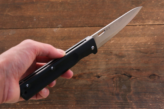 Takeshi Saji SG2 Damascus Folding Petty-Utility 120mm with Carbon Fiber Handle - Seisuke Knife