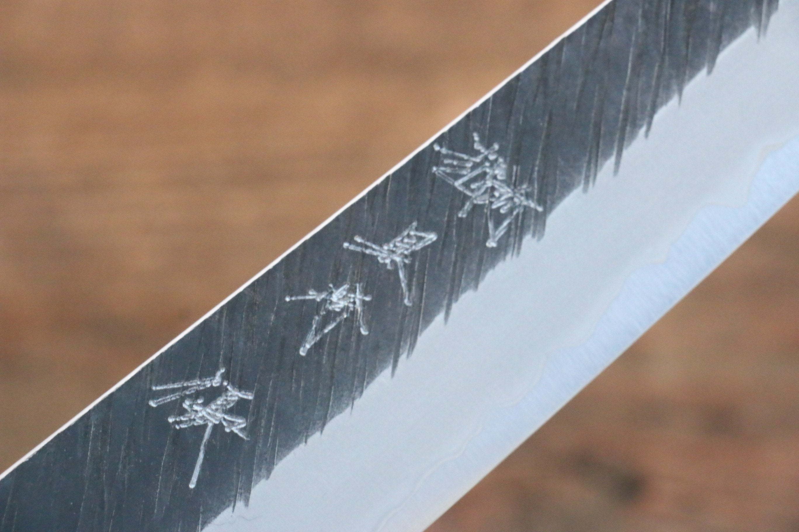 Yu Kurosaki Fujin Blue Super Hammered Sujihiki 240mm Keyaki (Japanese Elm) Handle - Seisuke Knife