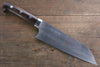 Takeshi Saji Blue Steel No.2 Colored Damascus Bunka 180mm Ironwood Handle - Seisuke Knife