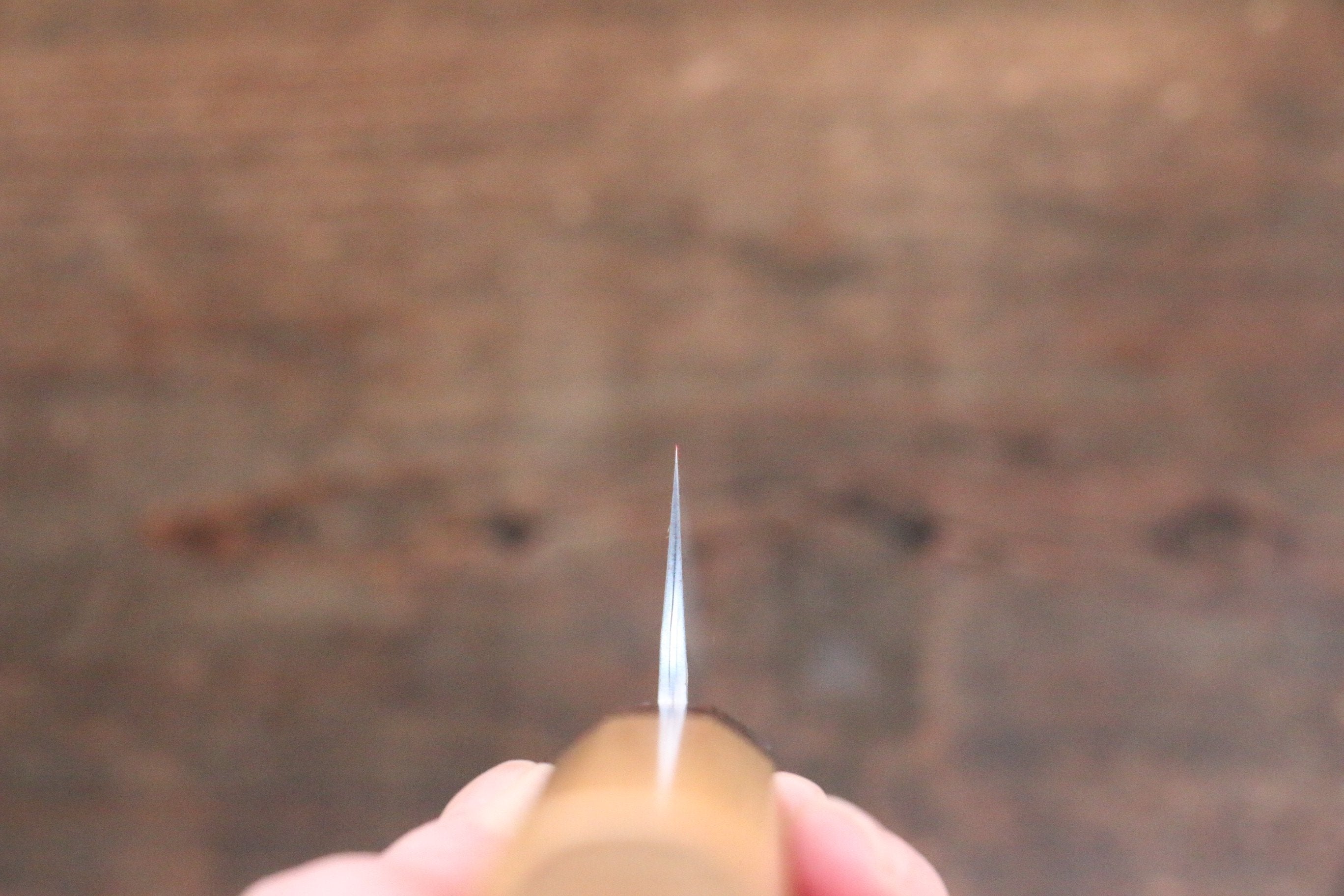 Yu Kurosaki Fujin Blue Super Hammered Sujihiki 240mm Keyaki (Japanese Elm) Handle - Seisuke Knife