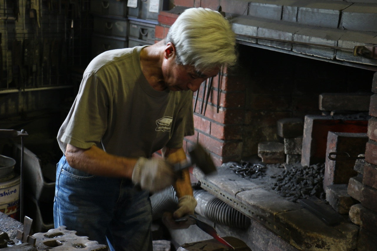 Anryu Blue Super Core Nakiri 165mm with Shitan Handle - Seisuke Knife