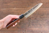 Yu Kurosaki Fujin Blue Super Hammered Santoku 165mm with Shitan Handle - Seisuke Knife