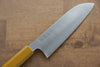 Makoto Kurosaki SG2 Migaki Finished Santoku 170mm with Yellow Lacquered Handle - Seisuke Knife