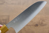 Makoto Kurosaki SG2 Migaki Finished Santoku 170mm with Yellow Lacquered Handle - Seisuke Knife