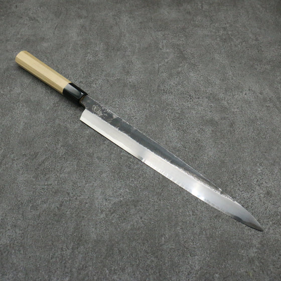 Kikuzuki White Steel No.2 Kurouchi Yanagiba 300mm Magnolia Handle - Seisuke Knife