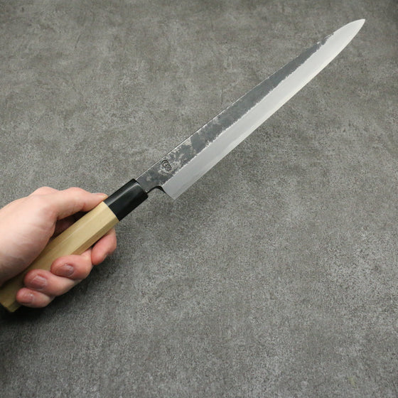 Kikuzuki White Steel No.2 Kurouchi Yanagiba 300mm Magnolia Handle - Seisuke Knife