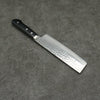 Kanetsune VG1 Hammered Nakiri 165mm Black Pakka wood Handle - Seisuke Knife