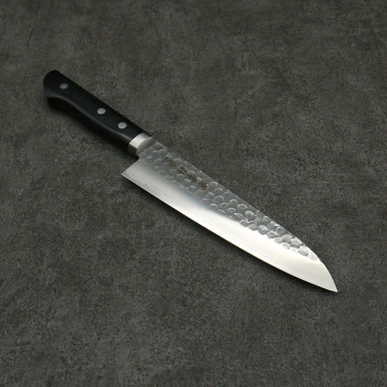 Kanetsune VG1 Hammered Gyuto 180mm Black Pakka wood Handle - Seisuke Knife