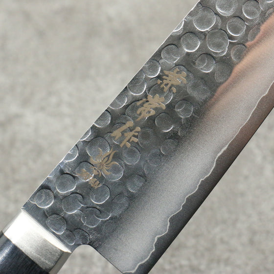 Kanetsune VG1 Hammered Gyuto 180mm Black Pakka wood Handle - Seisuke Knife