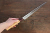 Sakai Takayuki VG10 33 Layer Damascus Sujihiki 240mm, Gyuto 240mm& Petty 150mm Japanese Chef Knife Set with Keyaki Elm Handle - Seisuke Knife - Slide 7
