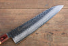 Sakai Takayuki VG10 33 Layer Damascus Sujihiki 240mm, Gyuto 240mm& Petty 150mm Japanese Chef Knife Set with Keyaki Elm Handle - Seisuke Knife - Slide 12