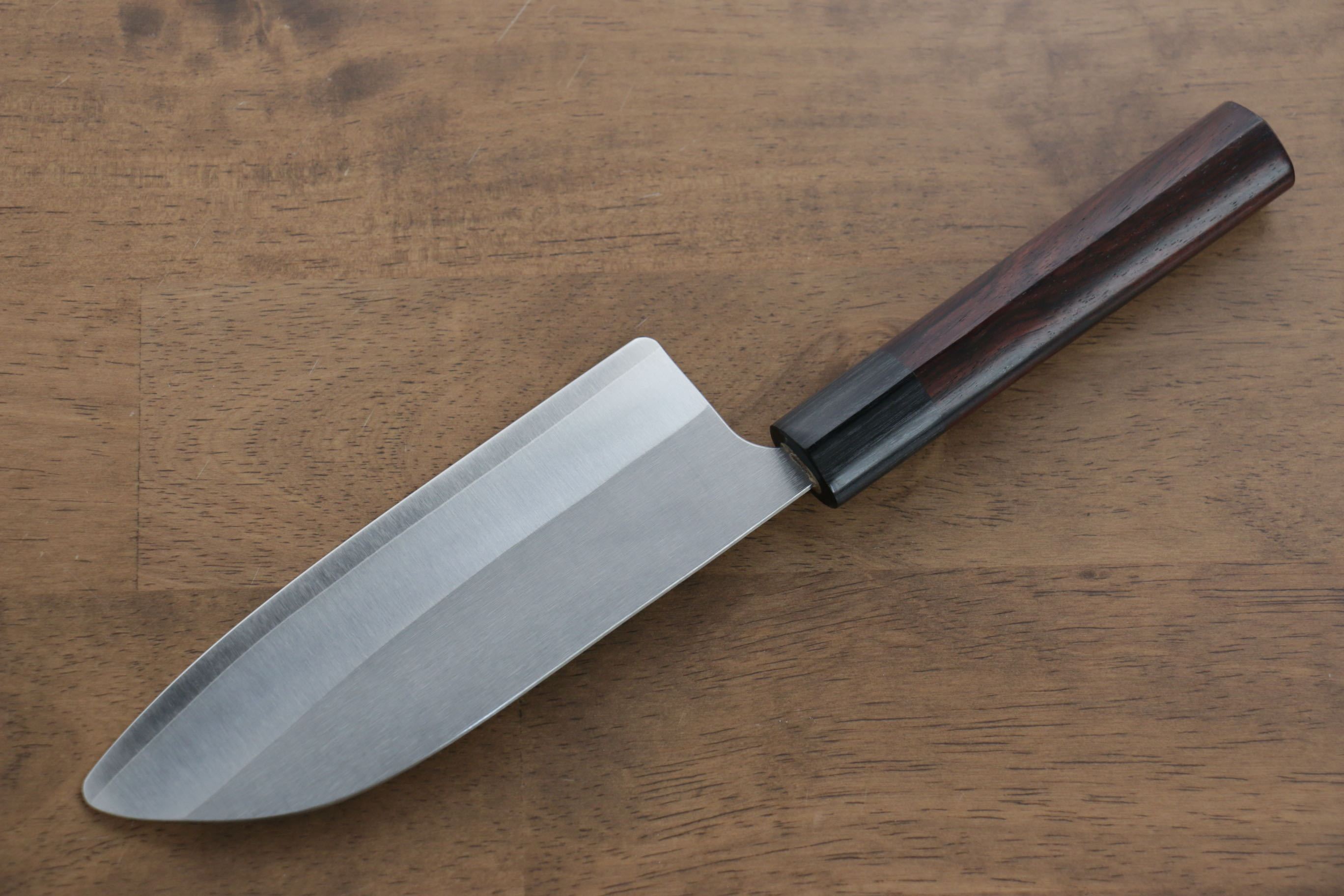 Shungo Ogata SG2 Santoku(Maru) 150mm Shitan Handle - Seisuke Knife