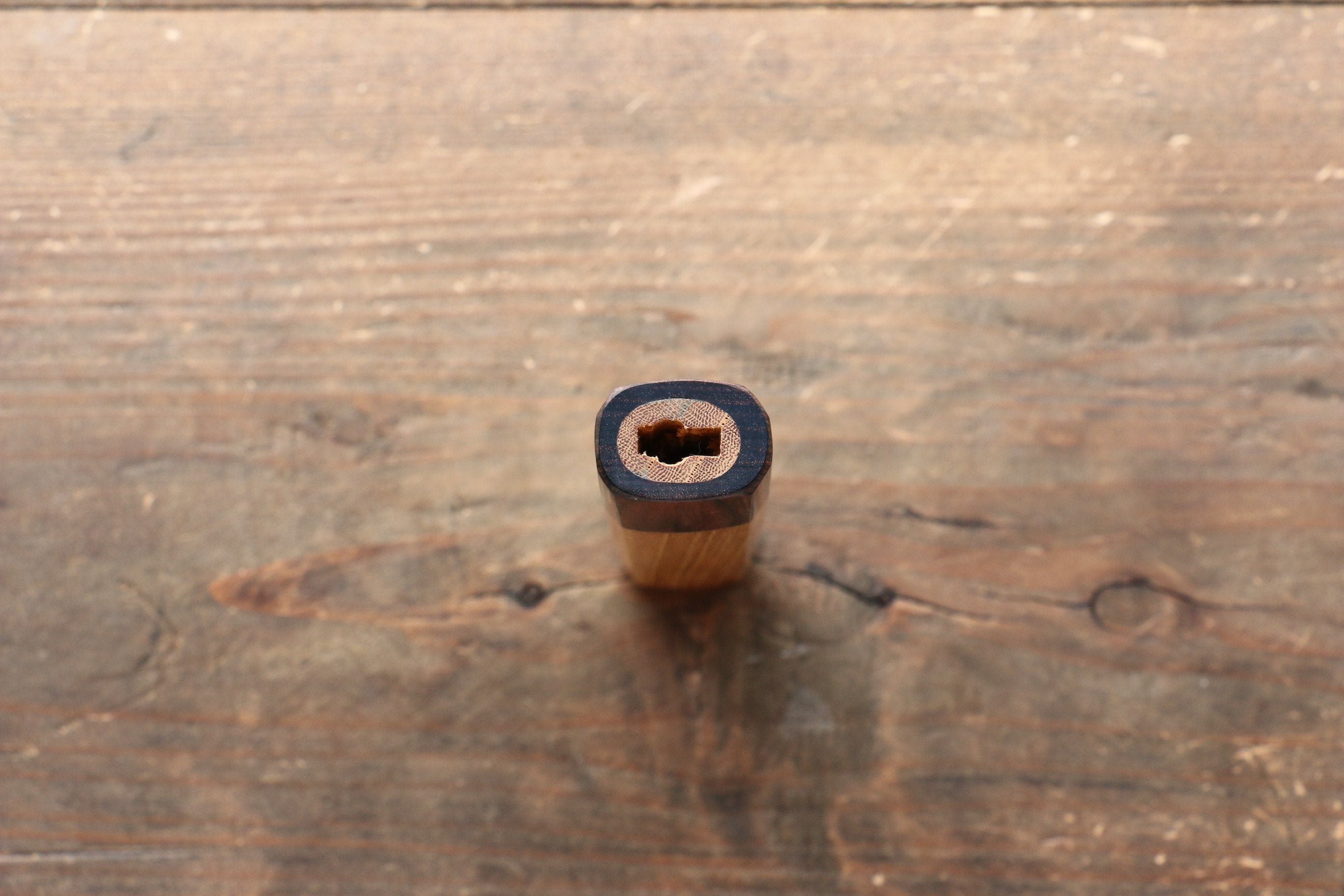 Octagonal Keyaki Elm Knife Handle (Small) - Seisuke Knife