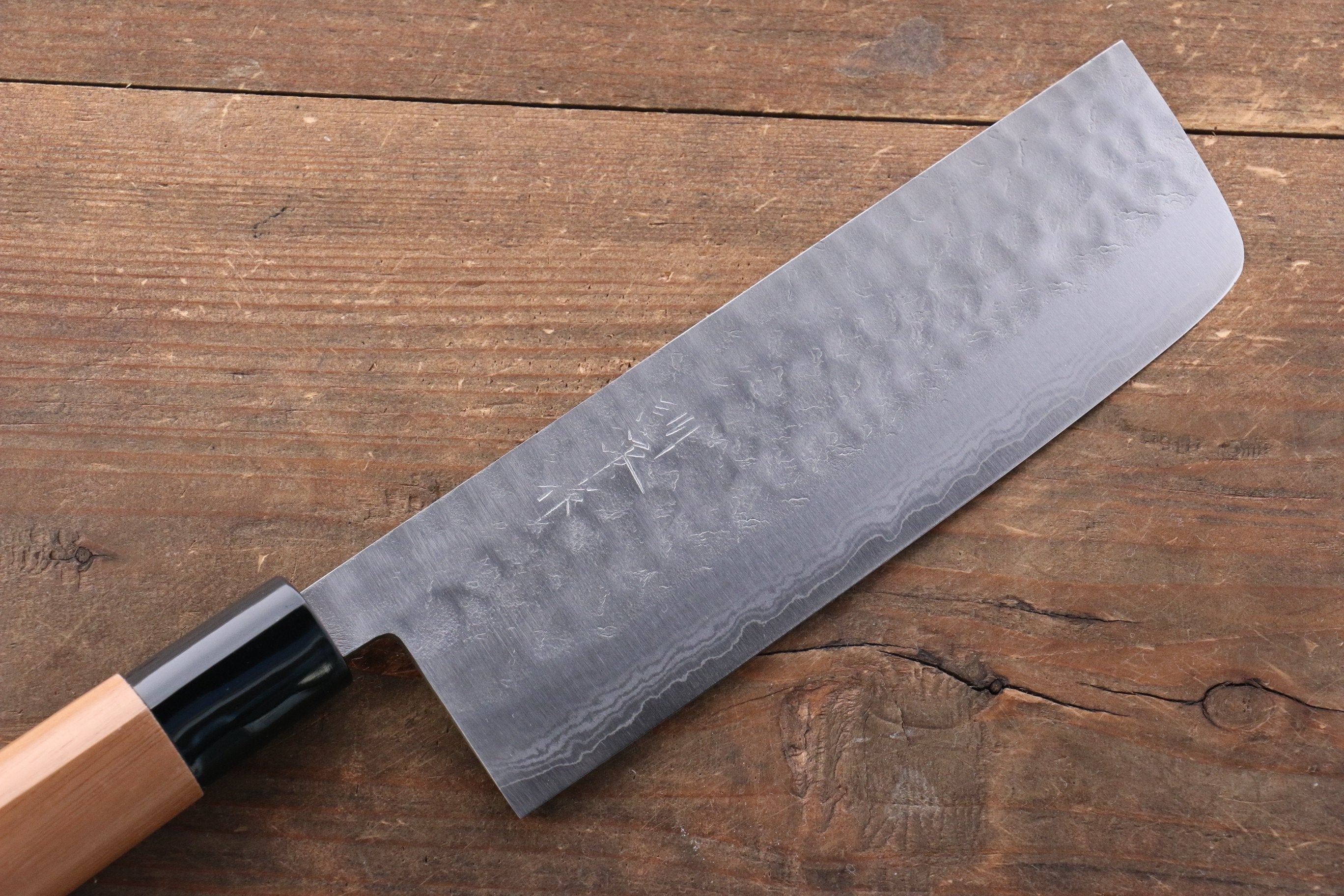 Kunihira Tanryu VG1 Damascus Nakiri 165mm Walnut Handle - Seisuke Knife