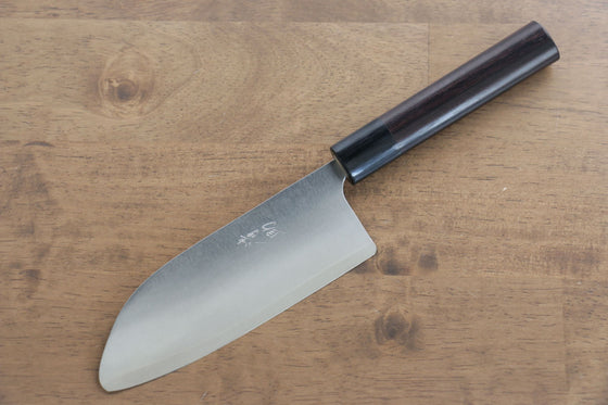 Seisuke SG2 Maru Santoku 150mm with Shitan Handle - Seisuke Knife