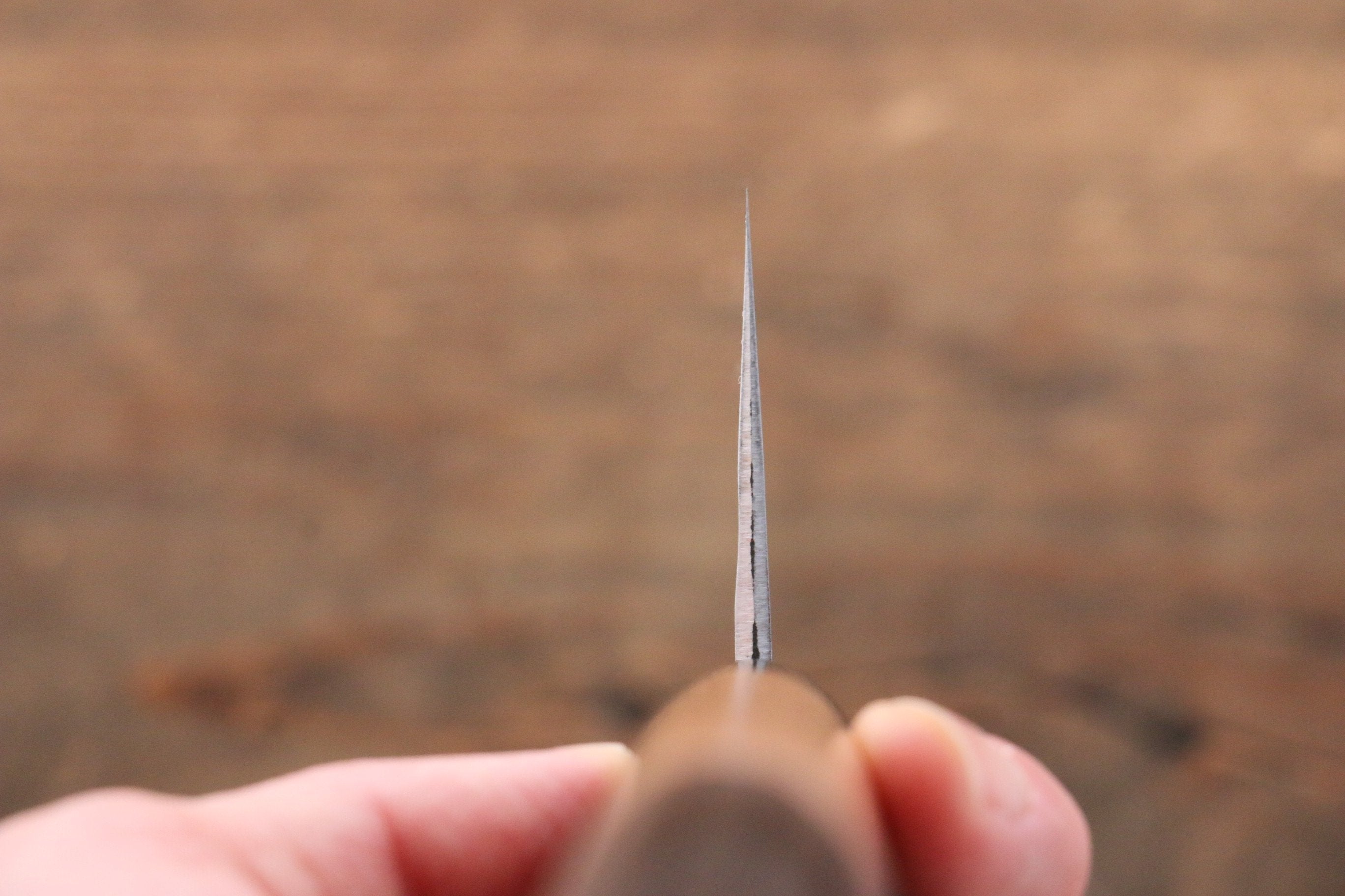 Kunihira Tanryu VG1 Damascus Nakiri 165mm Walnut Handle - Seisuke Knife