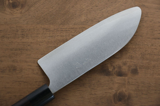 Seisuke SG2 Maru Santoku 150mm with Shitan Handle - Seisuke Knife