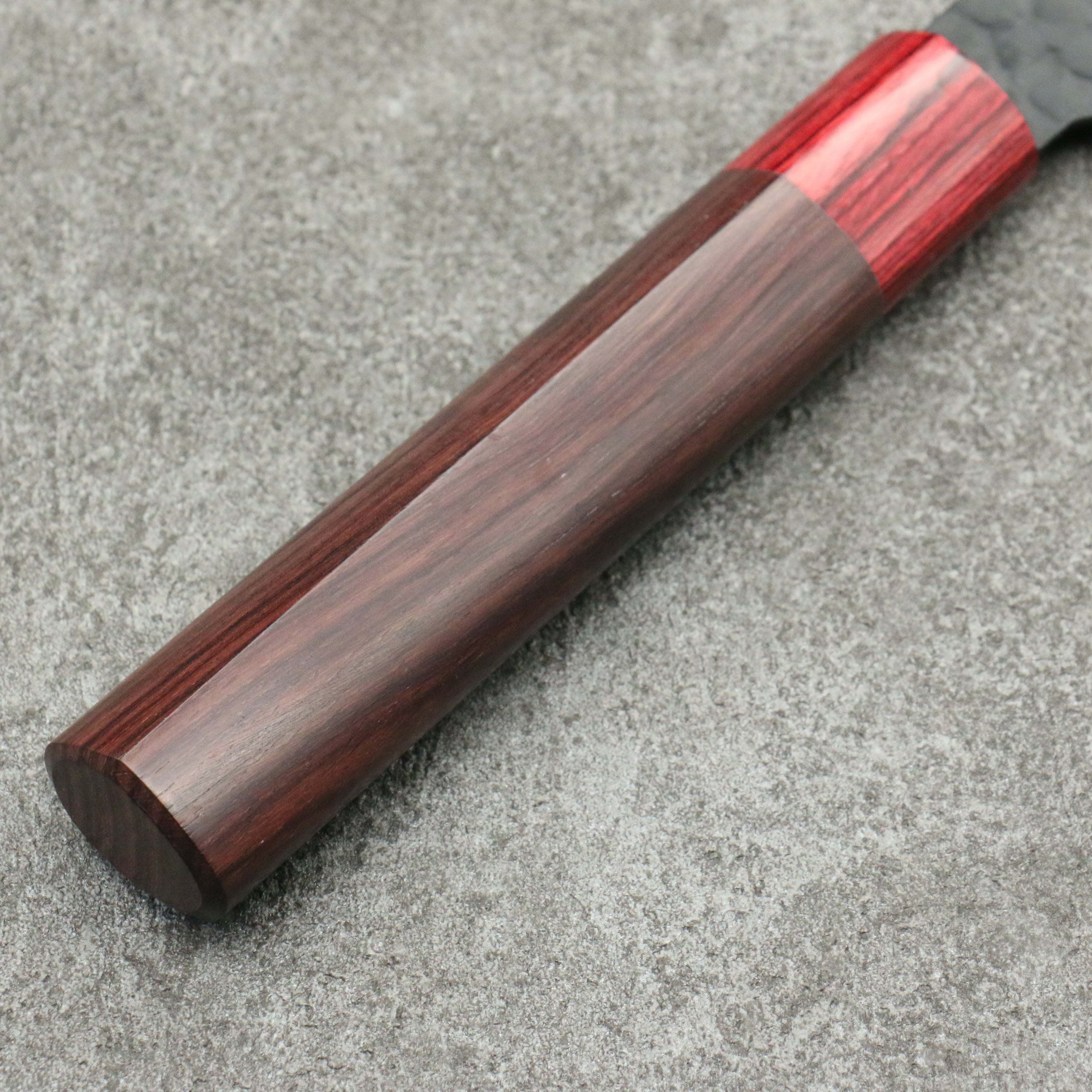 Sakai Takayuki Kurokage VG10 Hammered Teflon Coating Santoku 170mm Rosewood Handle - Seisuke Knife