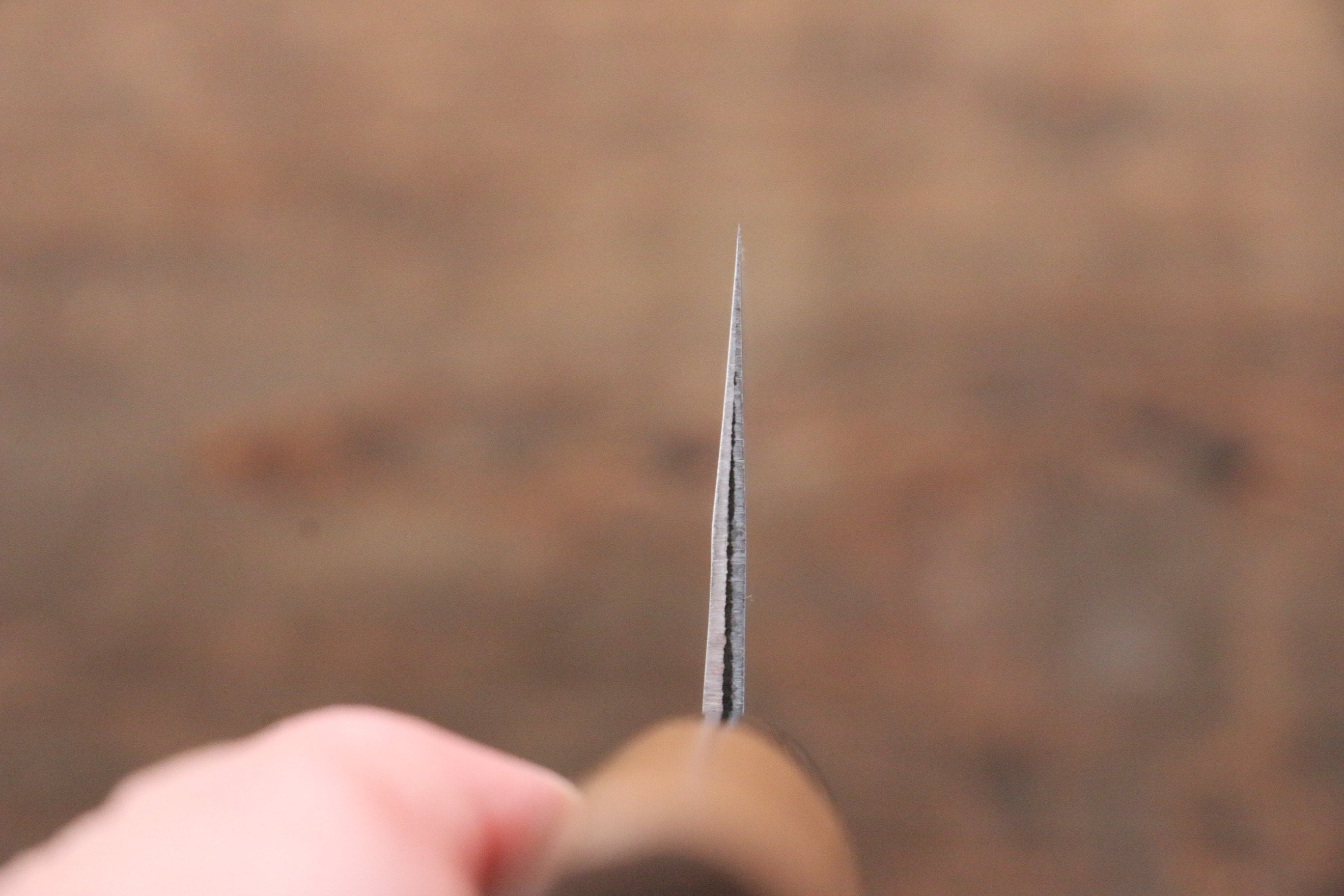 Kunihira Tanryu VG1 Damascus Santoku 170mm with Walnut Handle - Seisuke Knife