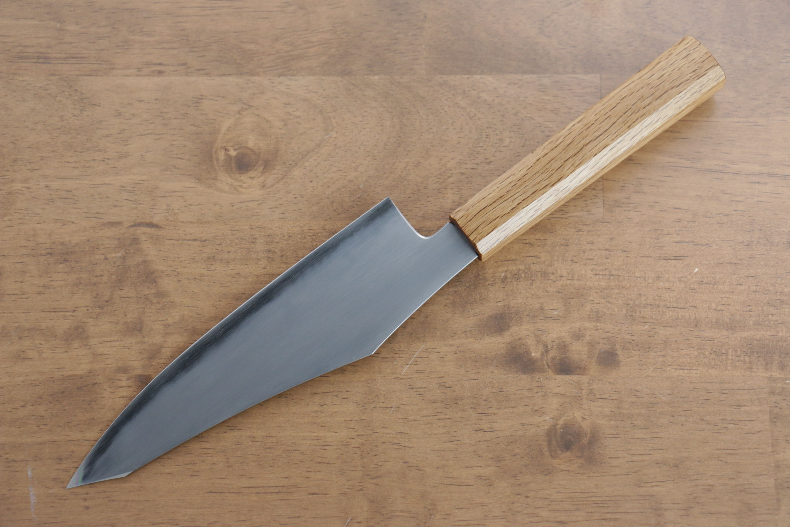 Jikko Fujisan Blue Steel No.2 Santoku  180mm Oak Handle - Seisuke Knife