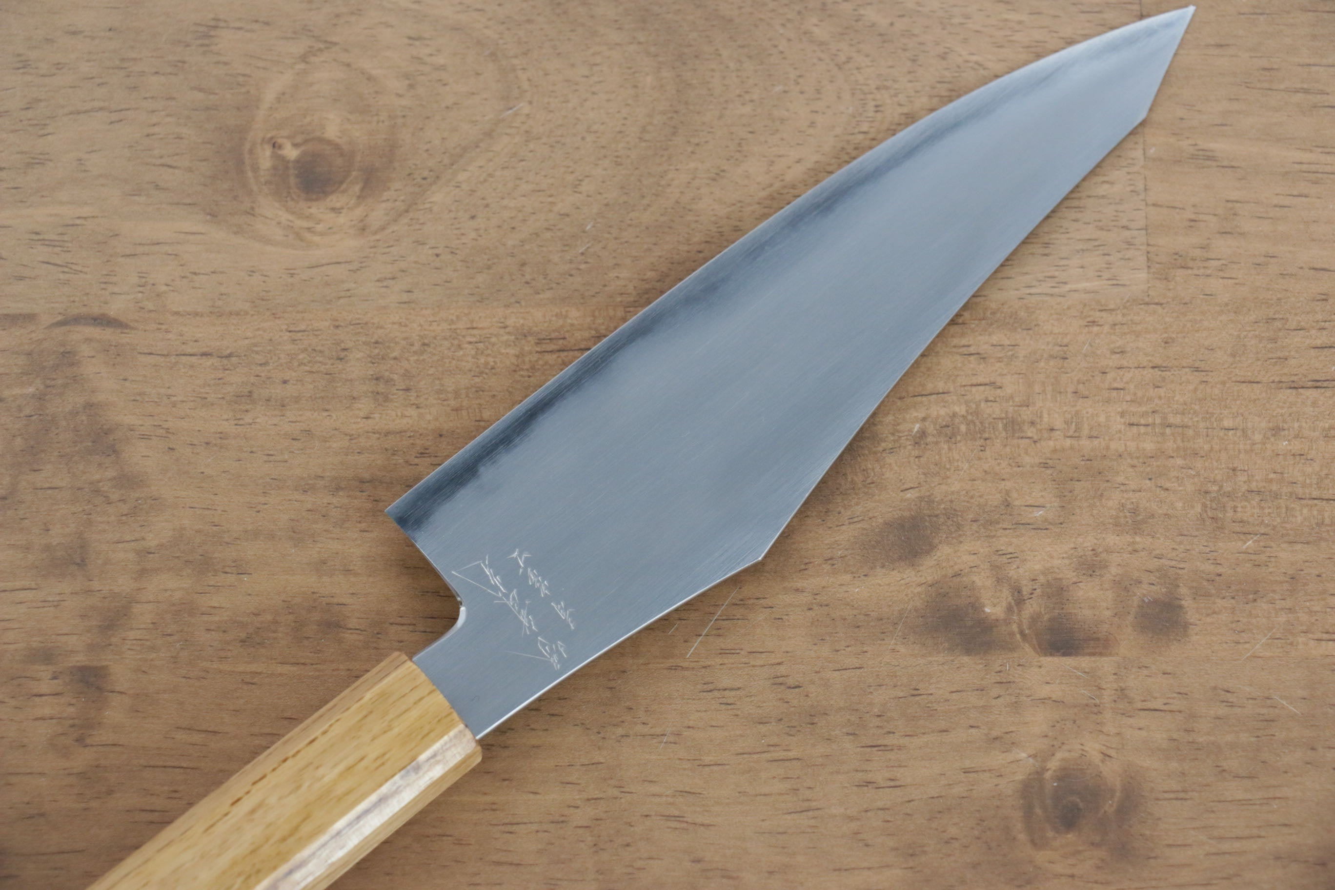 Jikko Fujisan Blue Steel No.2 Santoku  180mm Oak Handle - Seisuke Knife