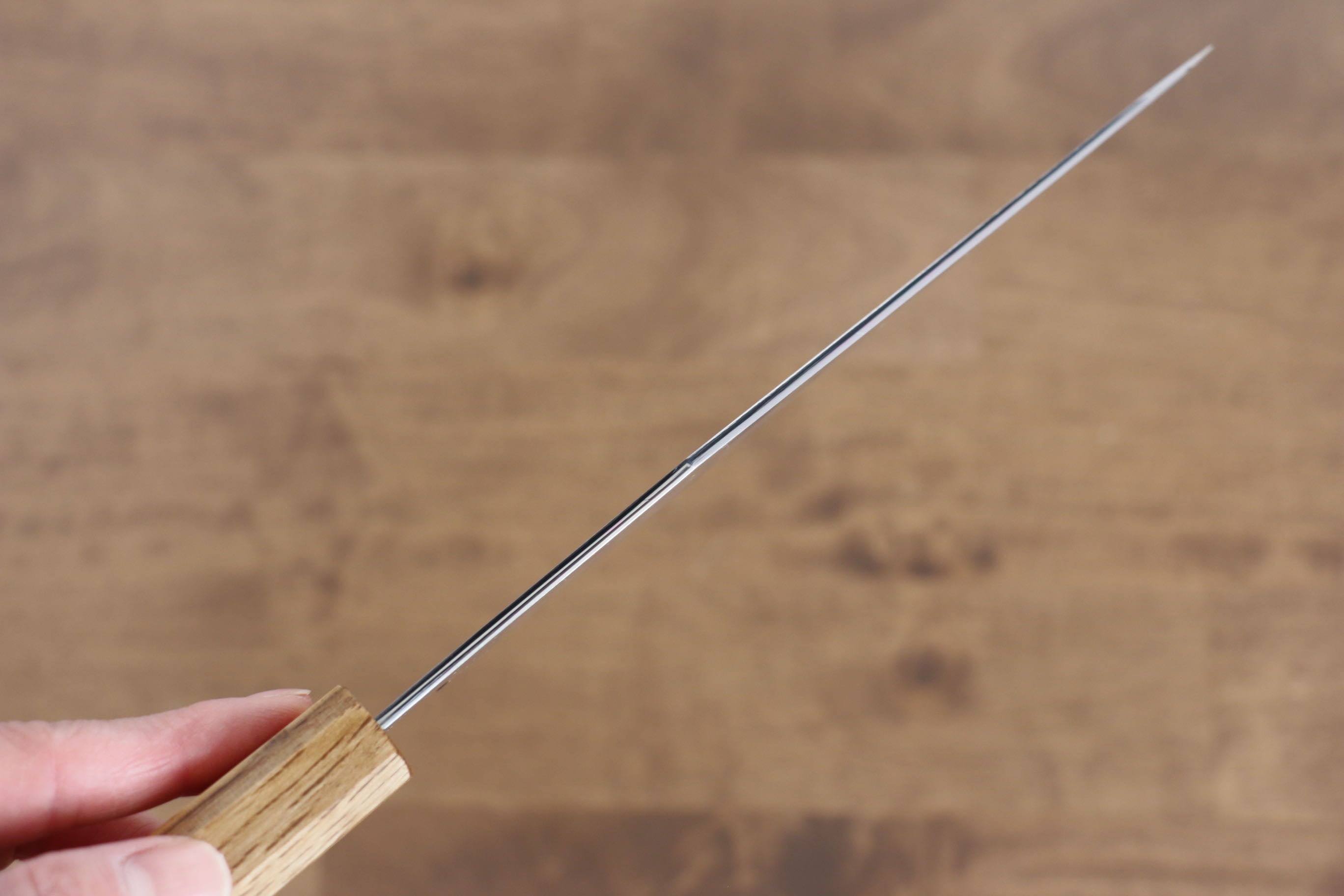 Jikko Fujisan Blue Steel No.2 Santoku  180mm Oak Handle - Seisuke Knife