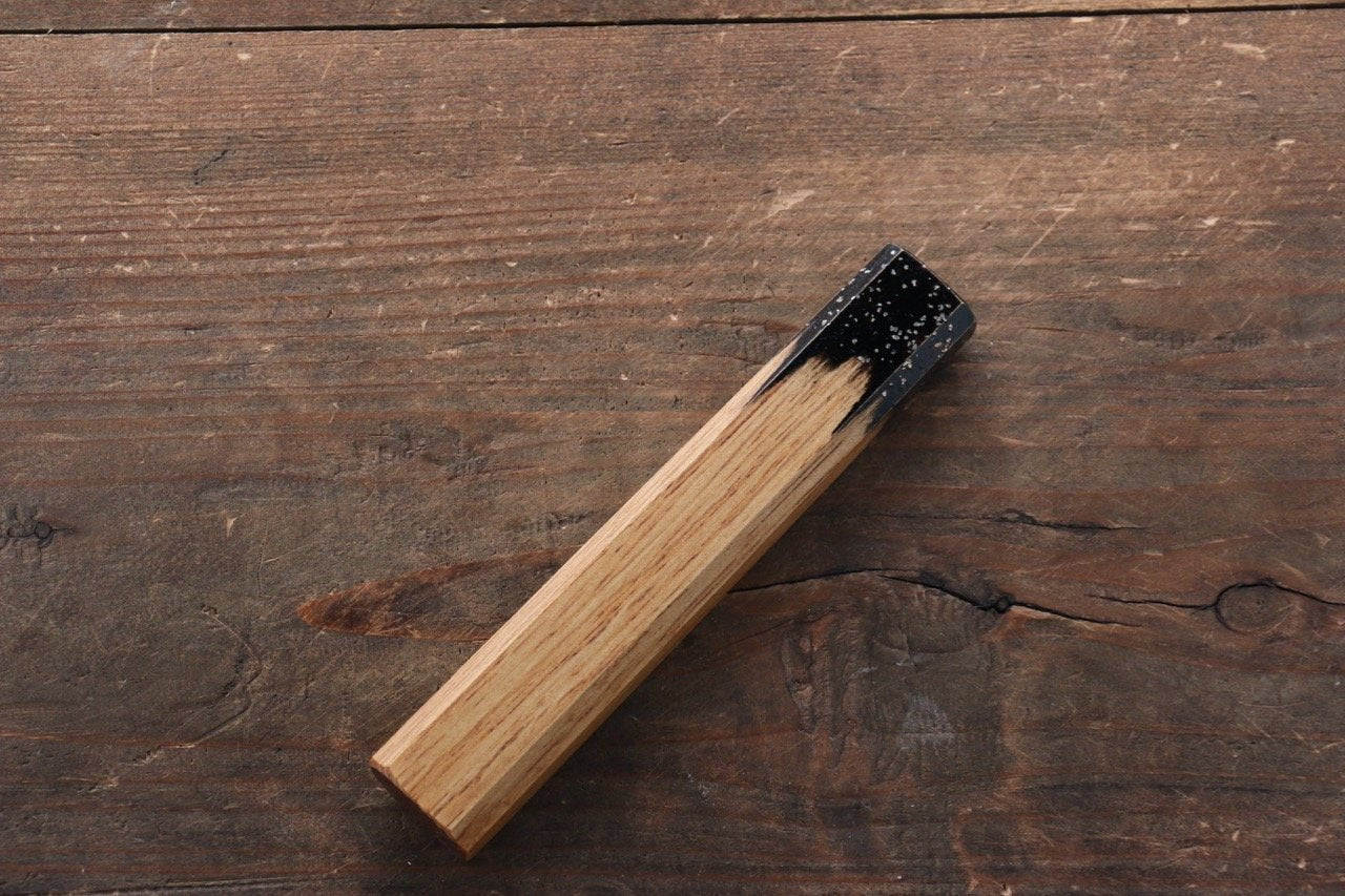 Octagonal Kokushin Lacquered Oak Knife Handle (Small) - Seisuke Knife
