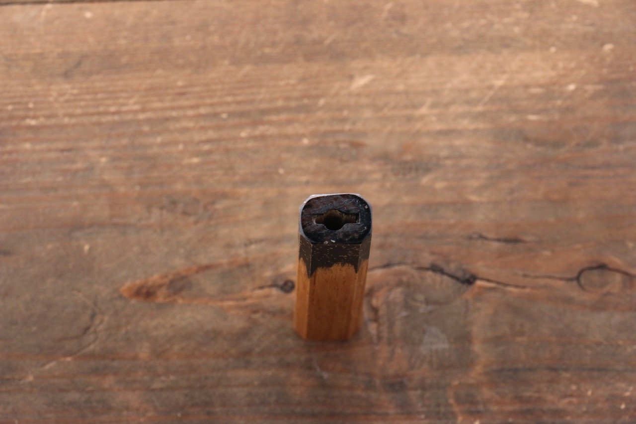 Octagonal Kokushin Lacquered Oak Knife Handle (Small) - Seisuke Knife