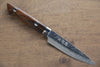 Kazuo Nomura VG10 Damascus Petty-Utility 100mm Ironwood Handle - Seisuke Knife - Slide 1