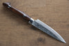 Kazuo Nomura VG10 Damascus Petty-Utility 100mm Ironwood Handle - Seisuke Knife - Slide 2