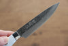 Kazuo Nomura VG10 Damascus Petty-Utility 100mm with White Stone Handle - Seisuke Knife - Slide 3