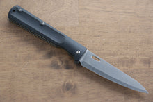  Takeshi Saji SG2 Damascus Folding Petty-Utility 100mm with Carbon Fiber Handle - Seisuke Knife