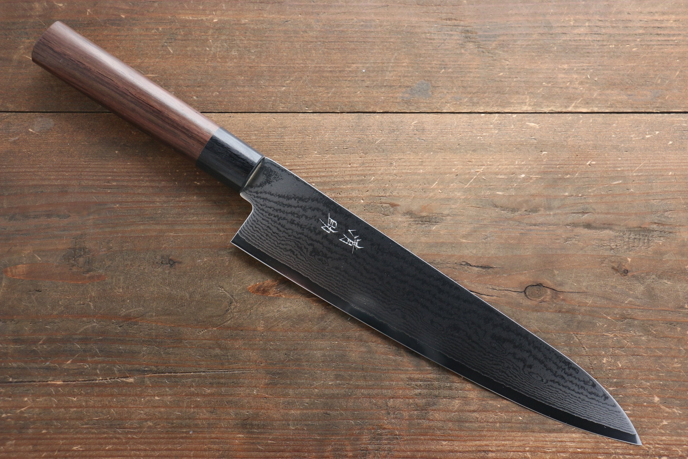 Seisuke VG10 63 Layer Damascus Gyuto 240mm Shitan Handle - Seisuke Knife